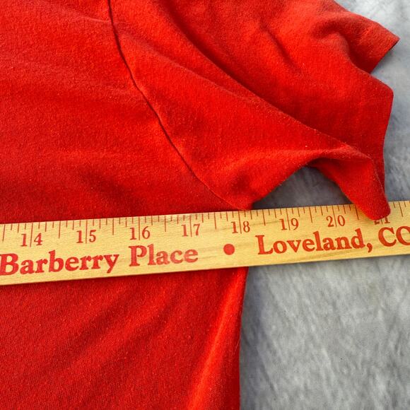 Vintage 80's Champion San Francisco 49ers Red Football Helmet Tee Shirt Sz Large - Picture 2 of 8